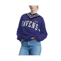 Womens Purple Baltimore Ravens Heidi Raglan V-Neck Sweater