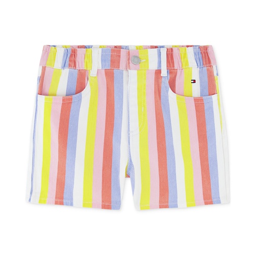 타미힐피거 Toddler Girls Striped Denim Shorts