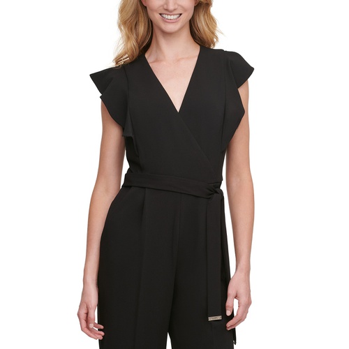 타미힐피거 Flutter-Sleeve Cropped Jumpsuit