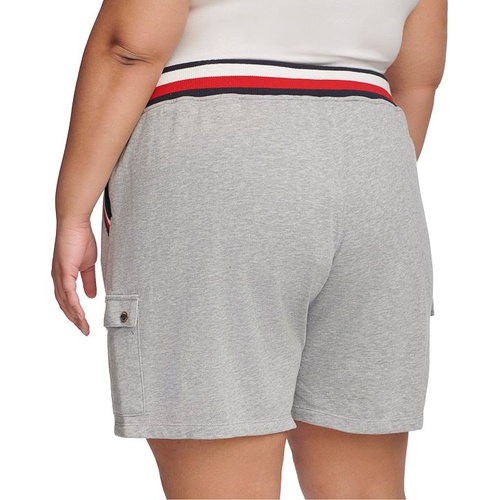 타미힐피거 Plus Size Global Waistband Pull-On Shorts