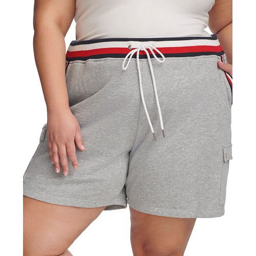 타미힐피거 Plus Size Global Waistband Pull-On Shorts