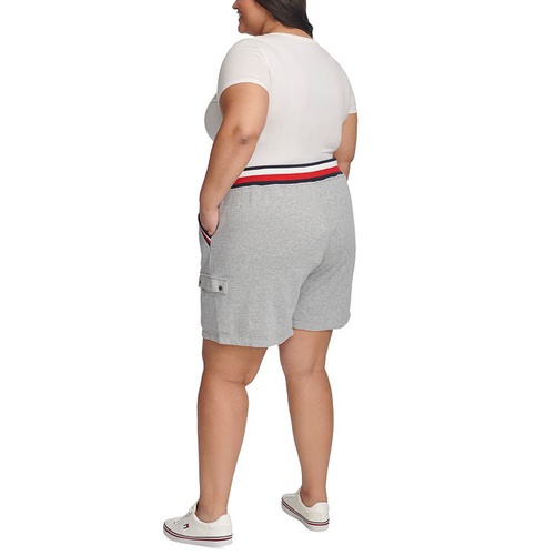 타미힐피거 Plus Size Global Waistband Pull-On Shorts