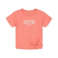 Little Girls Tie-Front Logo Graphic T-Shirt