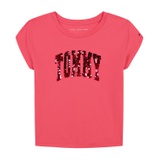 Big Girls Arch Flip-Sequin Cotton Graphic T-Shirt