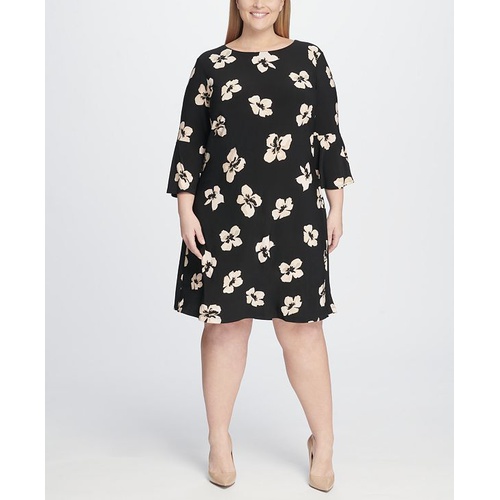 타미힐피거 Plus Size Bell-Sleeve Dress