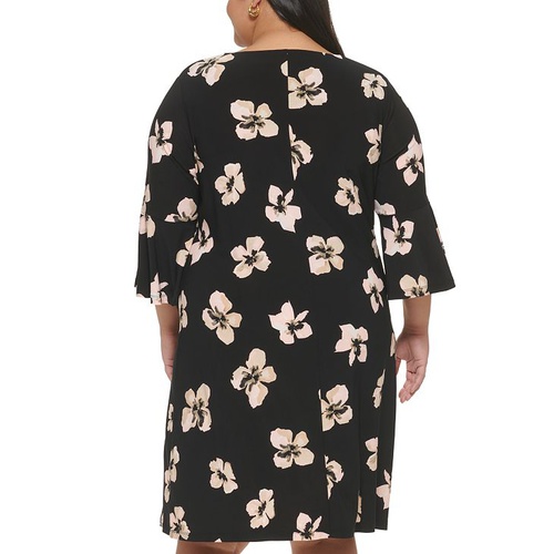 타미힐피거 Plus Size Bell-Sleeve Dress