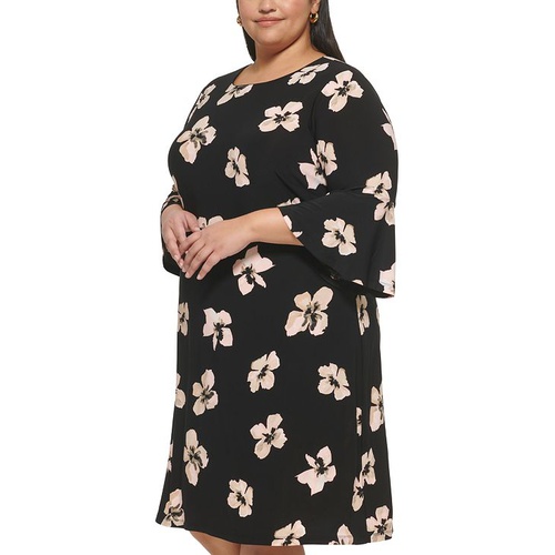 타미힐피거 Plus Size Bell-Sleeve Dress