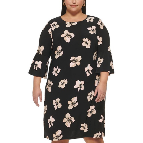 타미힐피거 Plus Size Bell-Sleeve Dress