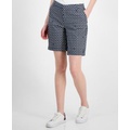 Womens Printed Hollywood-Waist Short