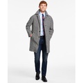 Mens Modern-Fit Stretch Water-Resistant Houndstooth Overcoat