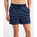 Mens Printed Drawstring 5 Swim Trunks