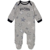 Baby Boys Star-Print Logo Footed Coverall