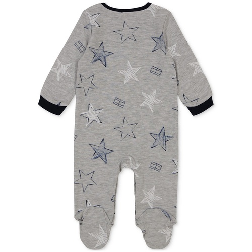 타미힐피거 Baby Boys Star-Print Logo Footed Coverall