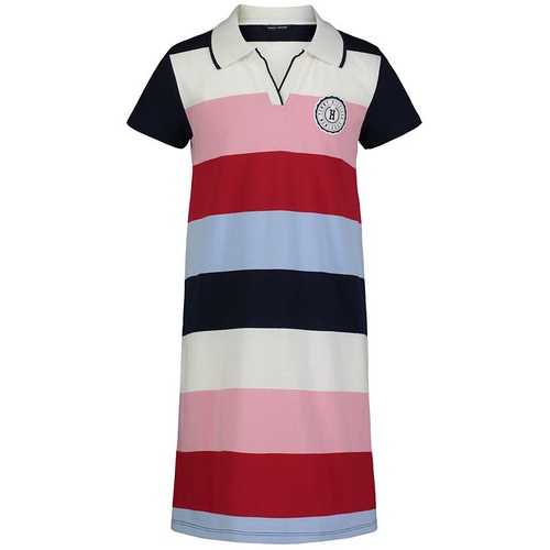 타미힐피거 Little Girls Striped Rugby Dress