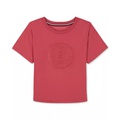 Big Girls Embroidered Crest Short-Sleeve Boxy T-Shirt