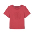 Big Girls Embroidered Crest Short-Sleeve Boxy T-Shirt