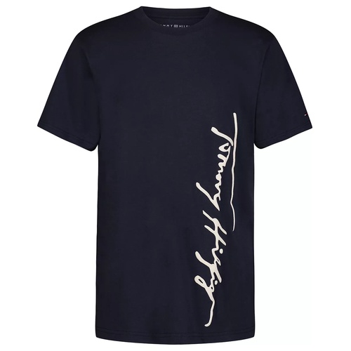 타미힐피거 Little Boys Script Runner Logo Graphic T-Shirt