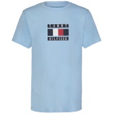 Big Boys Global Stripe Block Logo Graphic T-Shirt