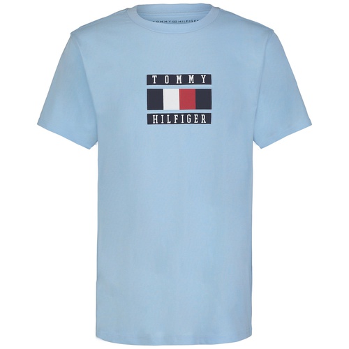 타미힐피거 Big Boys Global Stripe Block Logo Graphic T-Shirt