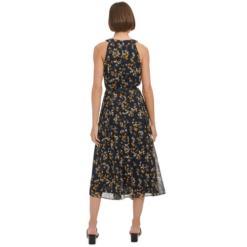 타미힐피거 Womens Floral-Print Halter Midi Dress