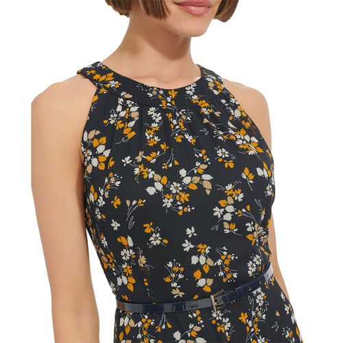 타미힐피거 Womens Floral-Print Halter Midi Dress