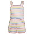 Big Girls Striped Terry Romper