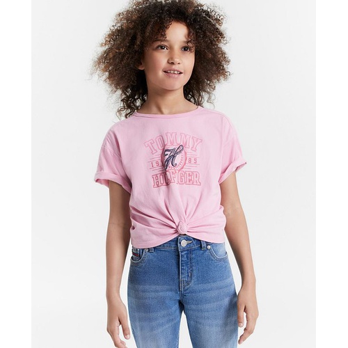 타미힐피거 Big Girls Script Short-Sleeve T-Shirt