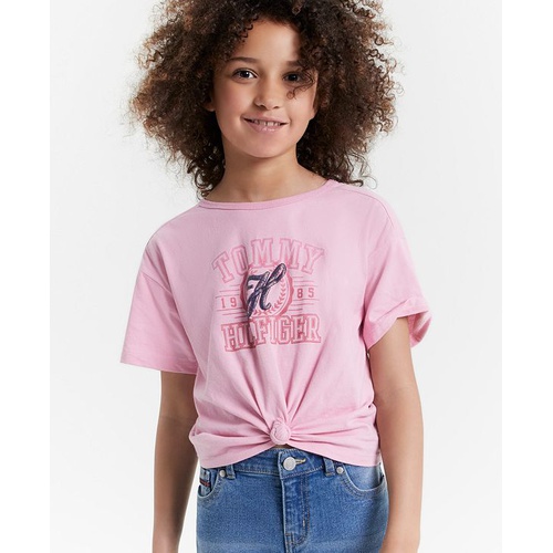 타미힐피거 Big Girls Script Short-Sleeve T-Shirt