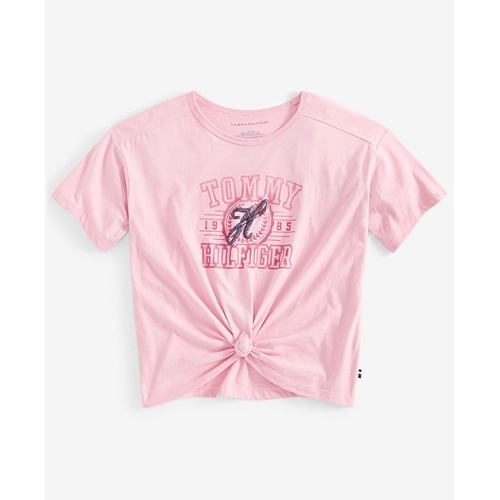 타미힐피거 Big Girls Script Short-Sleeve T-Shirt