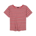 Big Girls Striped Tie-Front T-Shirt