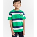 Little Boys Varsity H Stripe Embroidered Logo Graphic T-Shirt