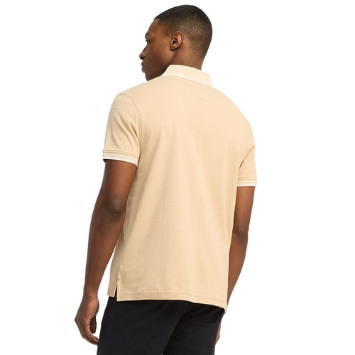 타미힐피거 Mens Regular-Fit Two-Tone Interlock Polo Shirt