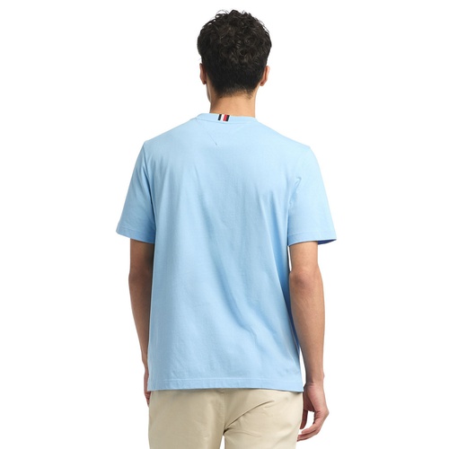 타미힐피거 Mens Logo Stripe T-Shirt