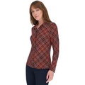 Womens Printed Button-Front Shirt