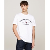 Mens Embroidered Tommy Arch Logo T-Shirt