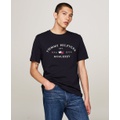 Mens Embroidered Tommy Arch Logo T Shirt