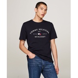 Mens Embroidered Tommy Arch Logo T-Shirt