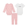 Baby Girl 2-Pack Logo Bodysuits Twist-Tie Knit Pants Set