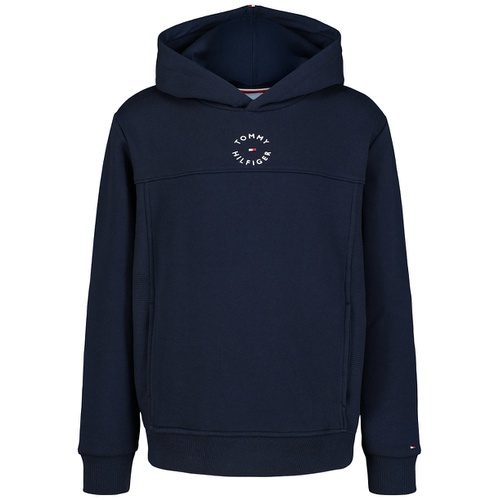 타미힐피거 Little Boys Essential Logo Embroidered Fleece Hoodie