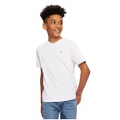 Toddler and Little Boys Embroidered Logo V Neck Tee