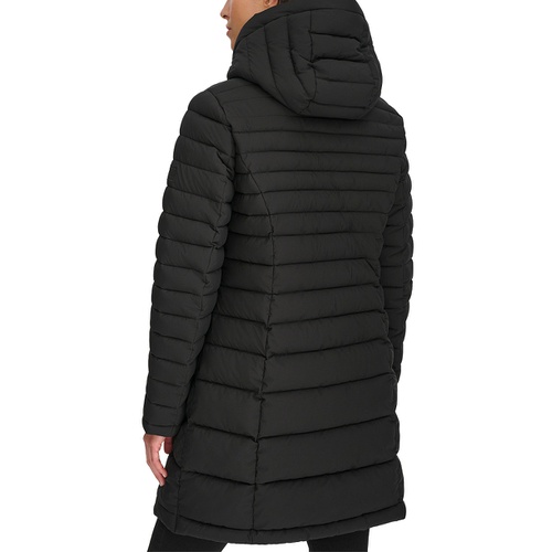 타미힐피거 Womens Hooded Packable Puffer Coat