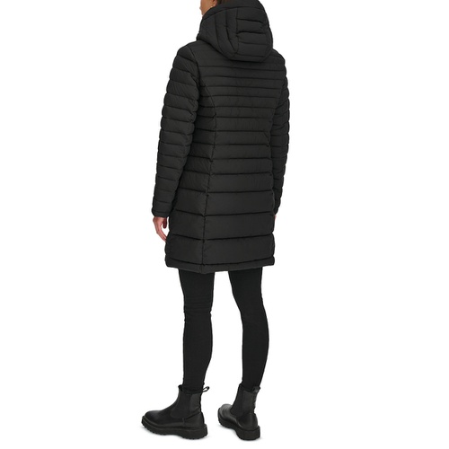 타미힐피거 Womens Hooded Packable Puffer Coat