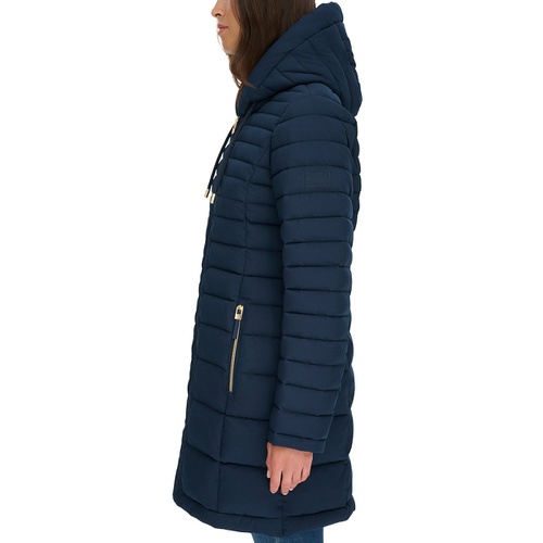 타미힐피거 Womens Hooded Packable Puffer Coat