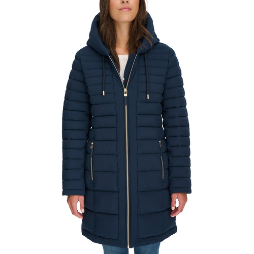 타미힐피거 Womens Hooded Packable Puffer Coat