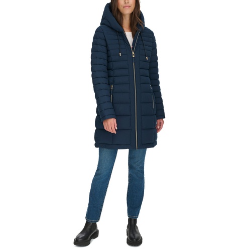 타미힐피거 Womens Hooded Packable Puffer Coat