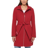 Womens Belted Hooded Coat