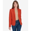 Womens One-Button Blazer