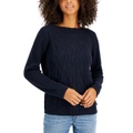 Womens Boat-Neck Cable Knit Cate Sweater