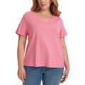 Plus Size V Neck T Shirt