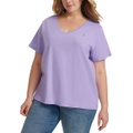 Plus Size V Neck T Shirt